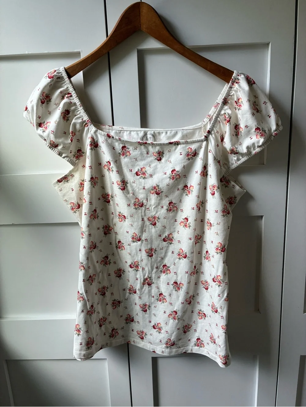 Maurices Floral Cottagecore Square Neck Top Size XL